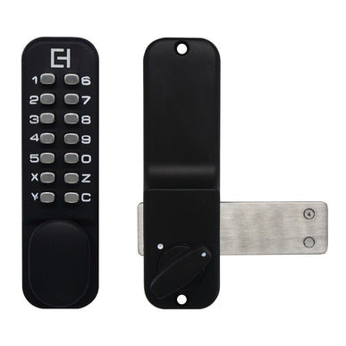Elements Digital Lock -Mechanical Keypad (Gate Lock) -Black