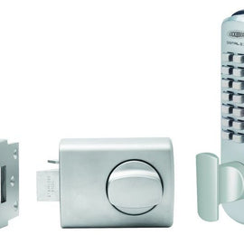 Lockwood DX Digital Keypad with 002 Deadlatch with Knob DP Satin Chrome