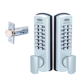 Lockwood 2 DX KPads with 530 Latch Satin Chrome