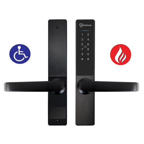 McGrath Stafford Digital Lock With Raised Buttons with 60/70mm Adjustable Latch